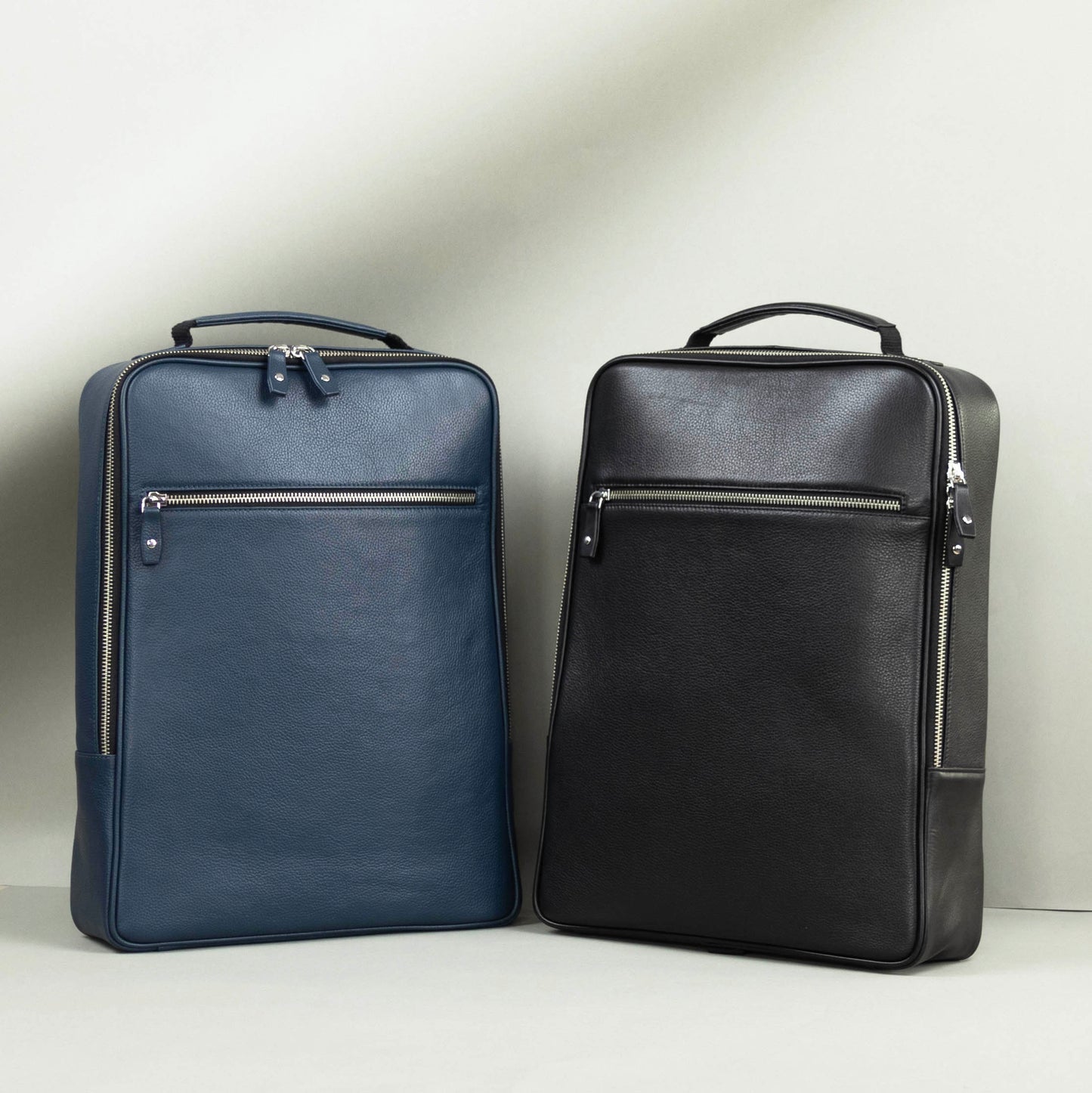 Slim Laptop Backpack - Leather
