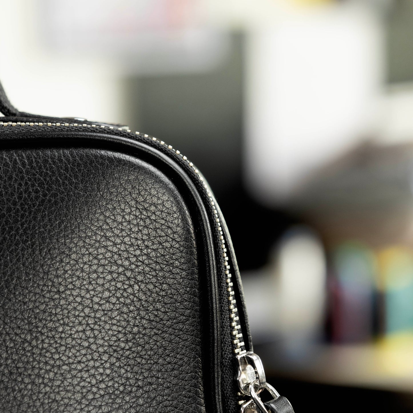 Slim Laptop Backpack - Leather