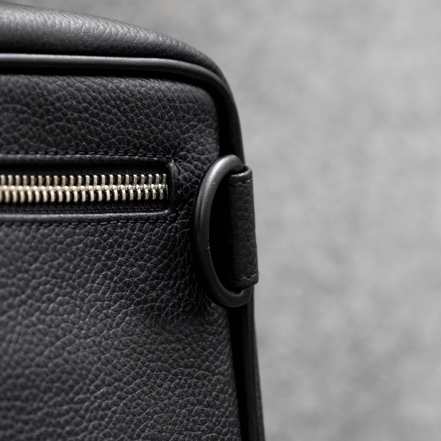 Tech pouch for cords, cables, electronics organization in leather