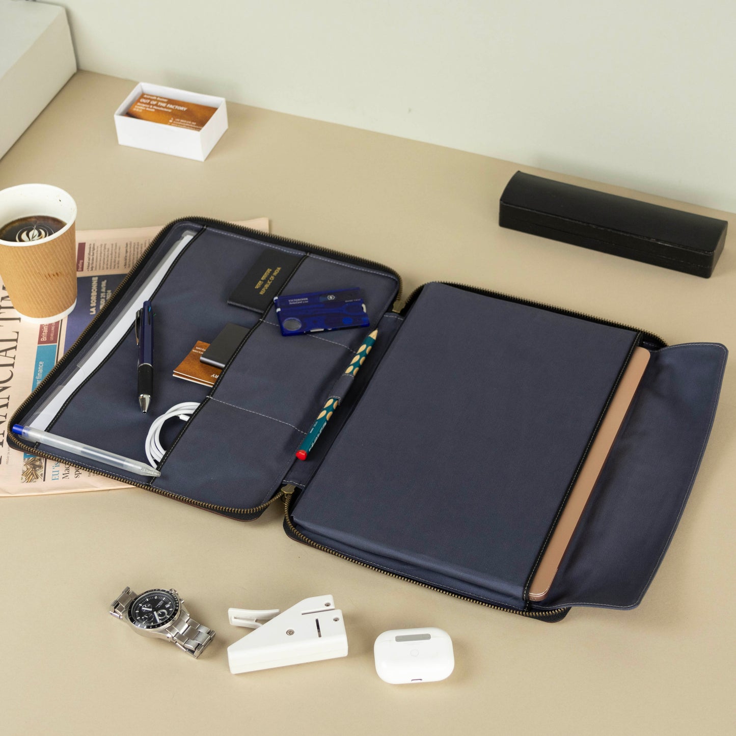 Vegetable Tanned Leather Laptop Case