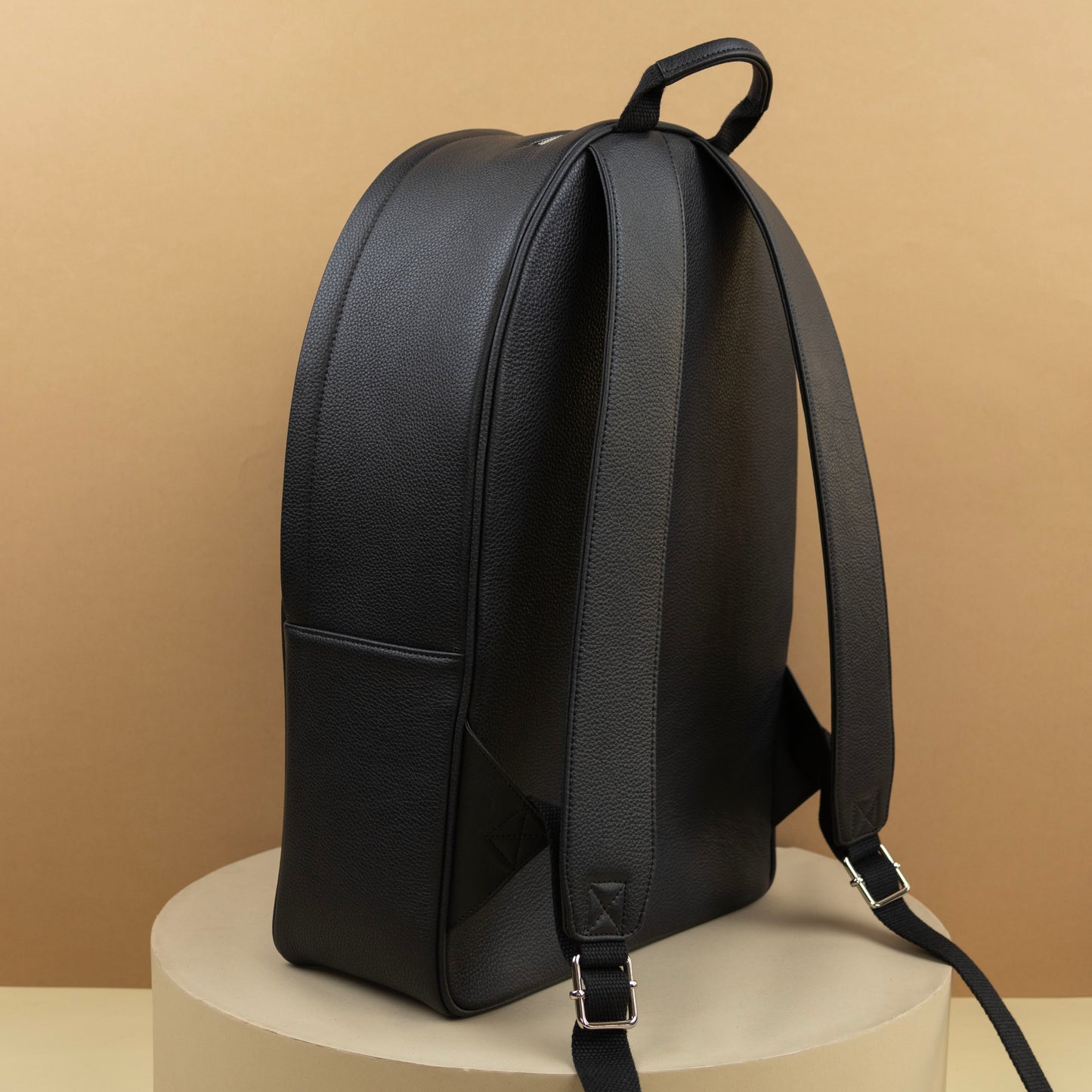 Leather Backpack with Top Handle