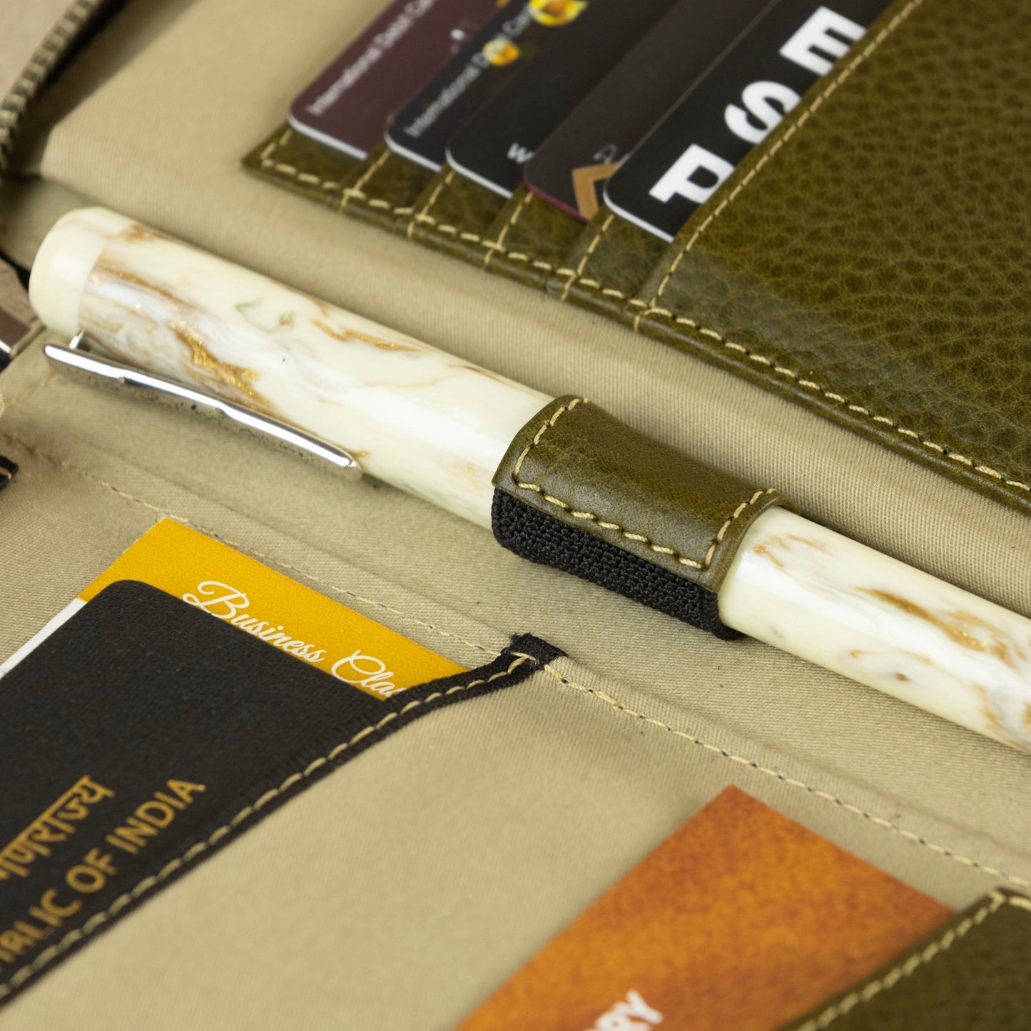 Passport Holder with Zippers