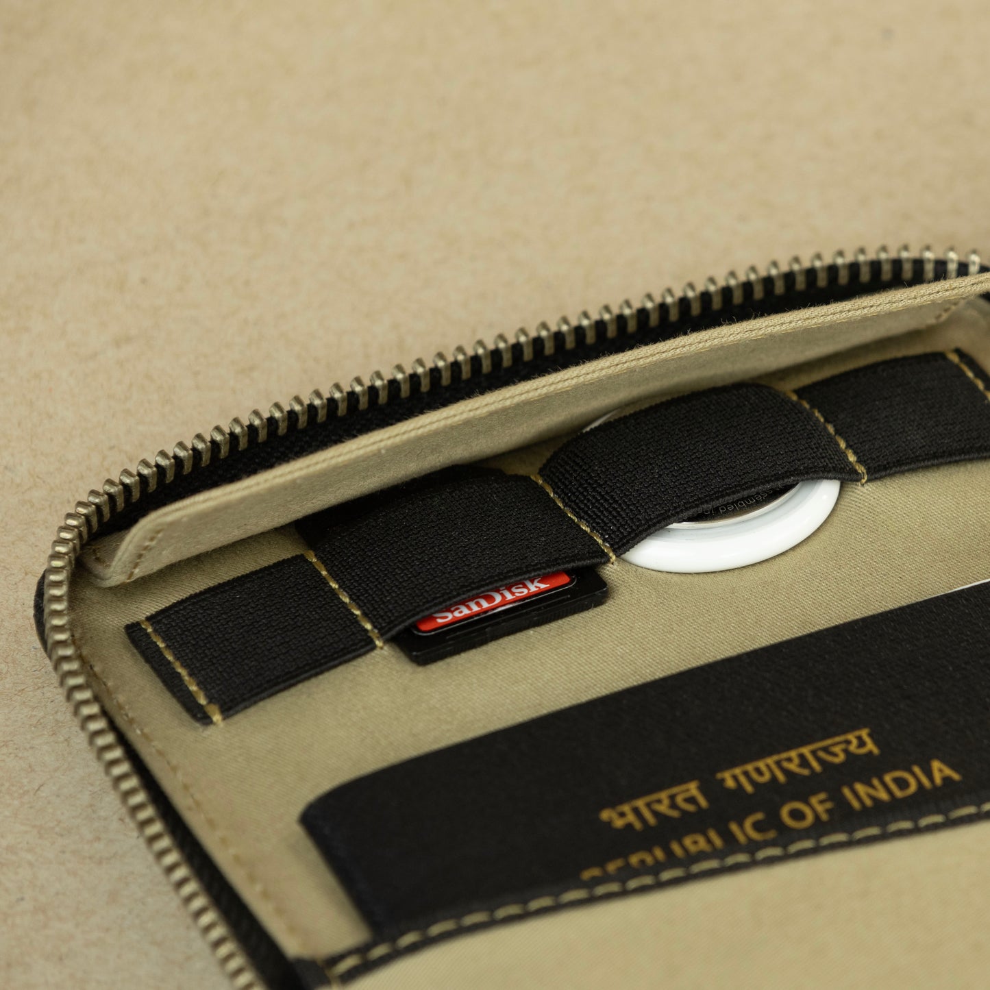 Passport Holder with Zippers