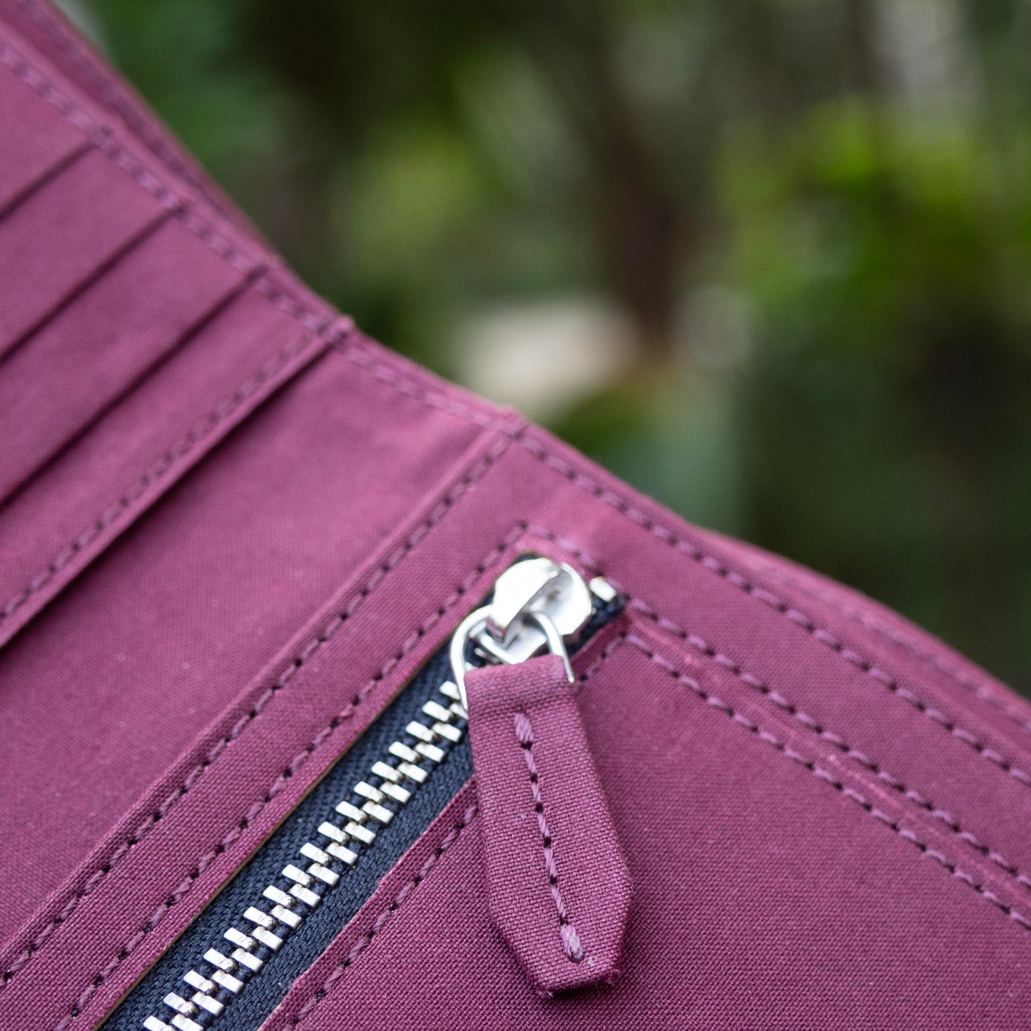 Leather Trifold Wallet with Zippered Coin Pocket
