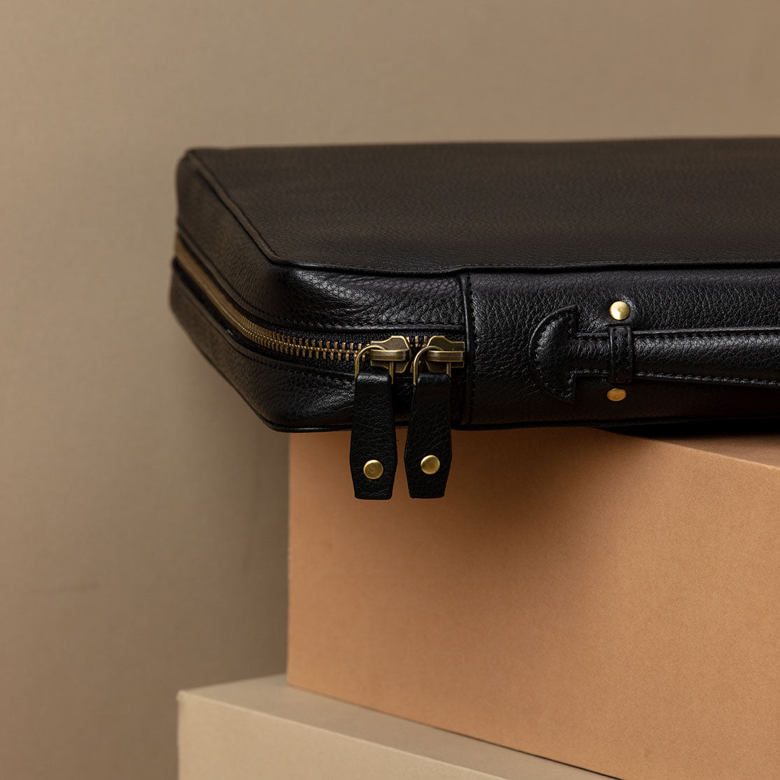 Leather Portfolio Case with Handles