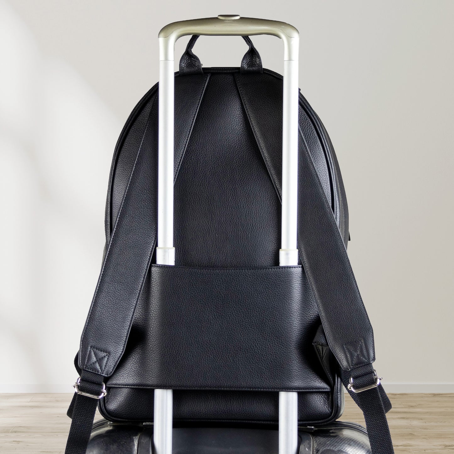 Leather Backpack Black