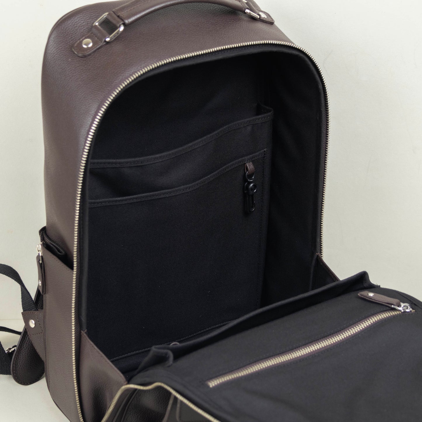 Leather Backpack for Work - Brown