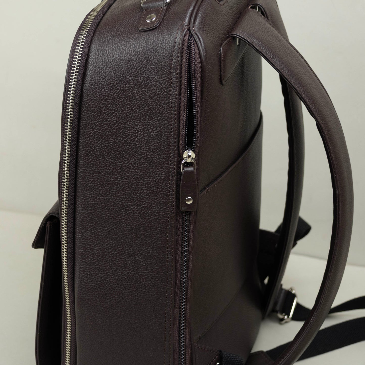 Leather Backpack for Work - Brown