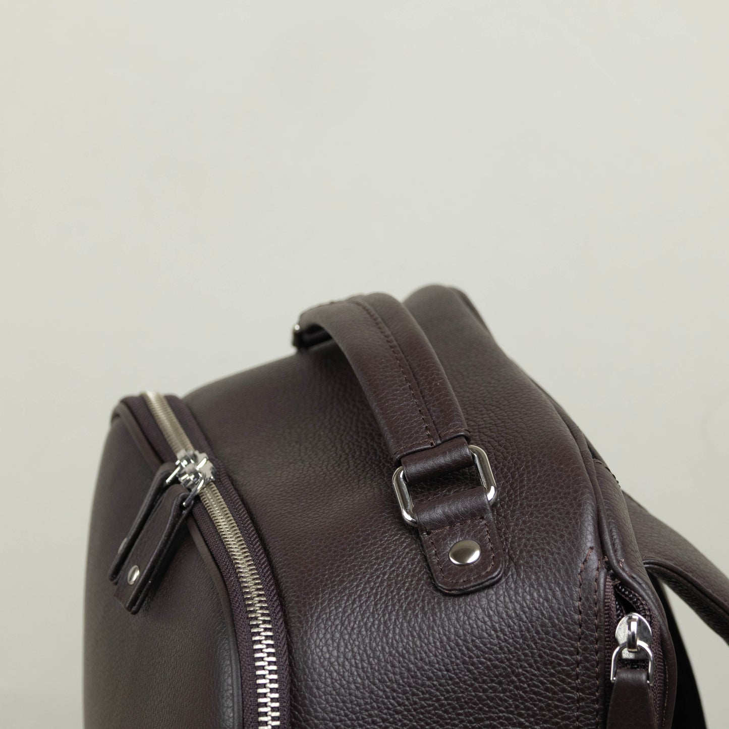 Leather Backpack for Work - Brown