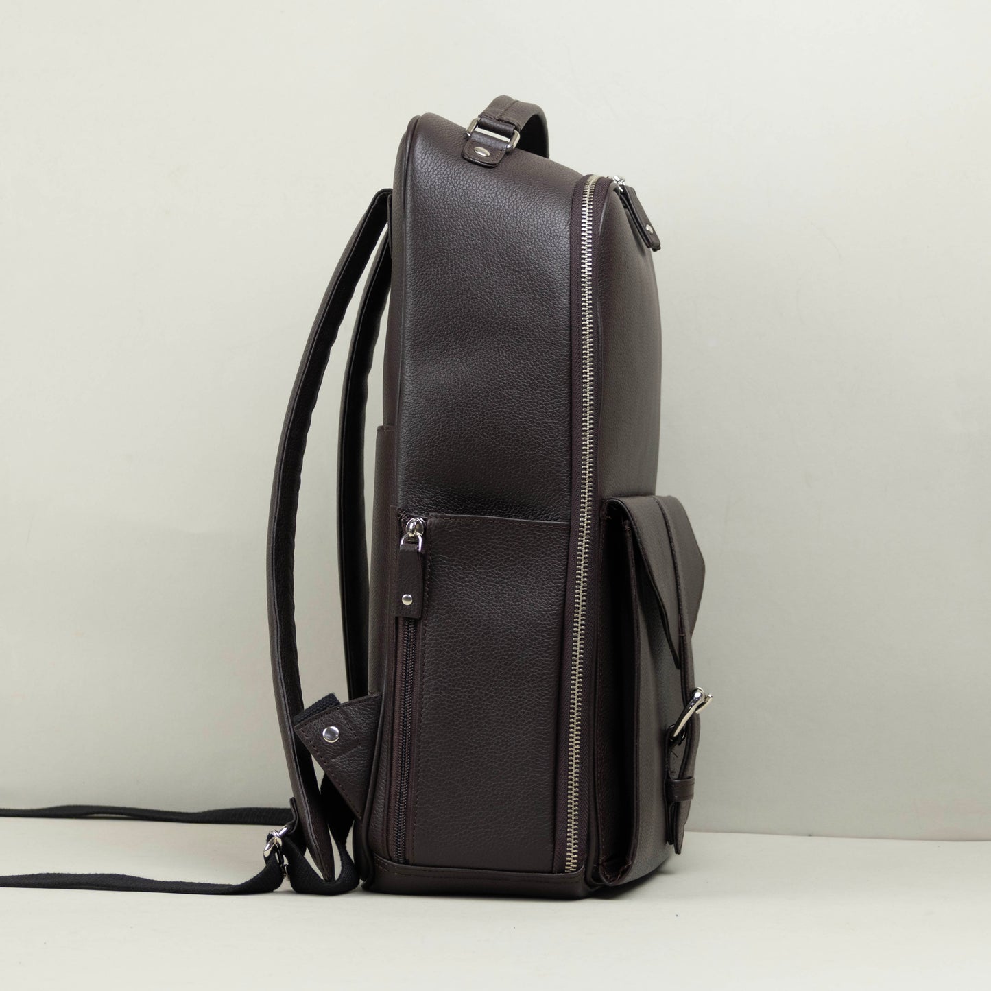 Leather Backpack for Work - Brown