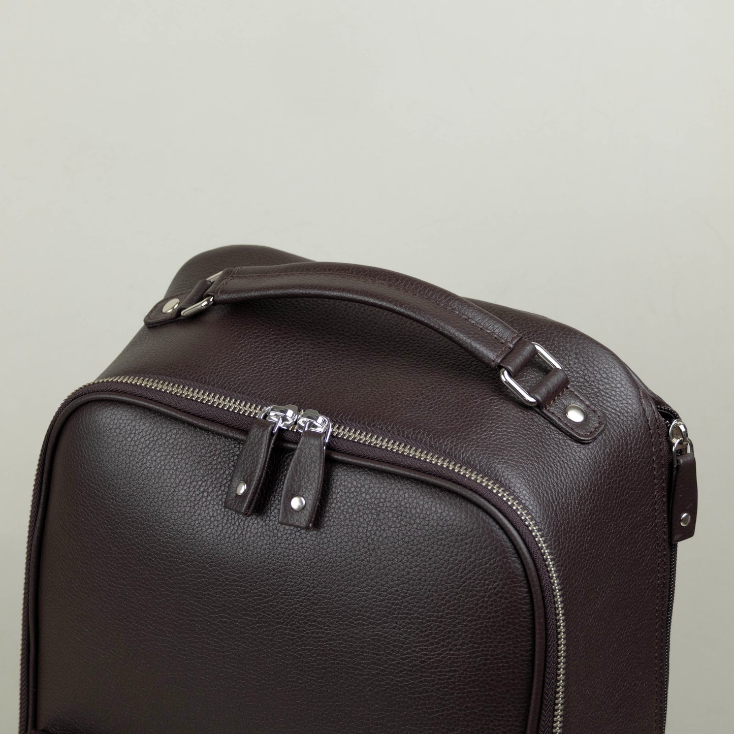 Leather Backpack for Work - Brown