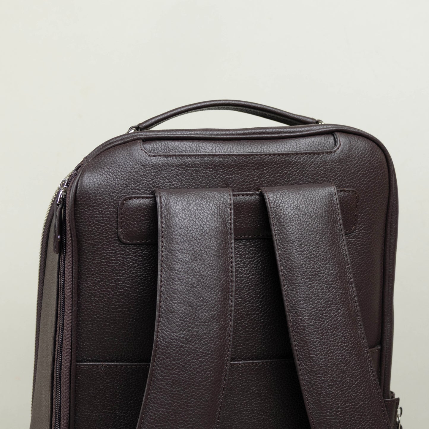Leather Backpack for Work - Brown