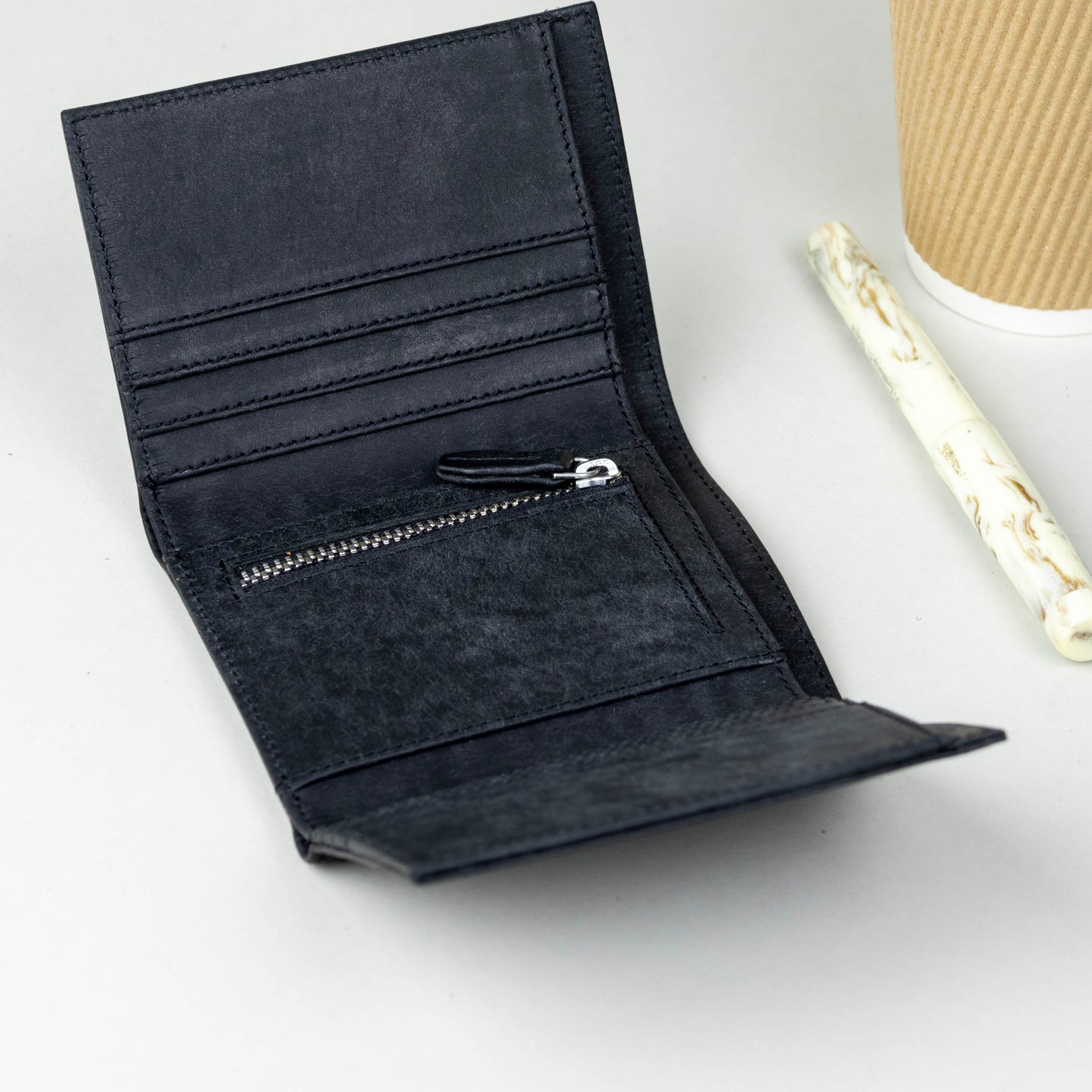 Leather Trifold Wallet - Pueblo Olmo