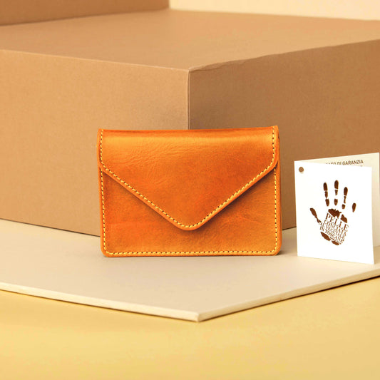 Accordion Card Case Leather