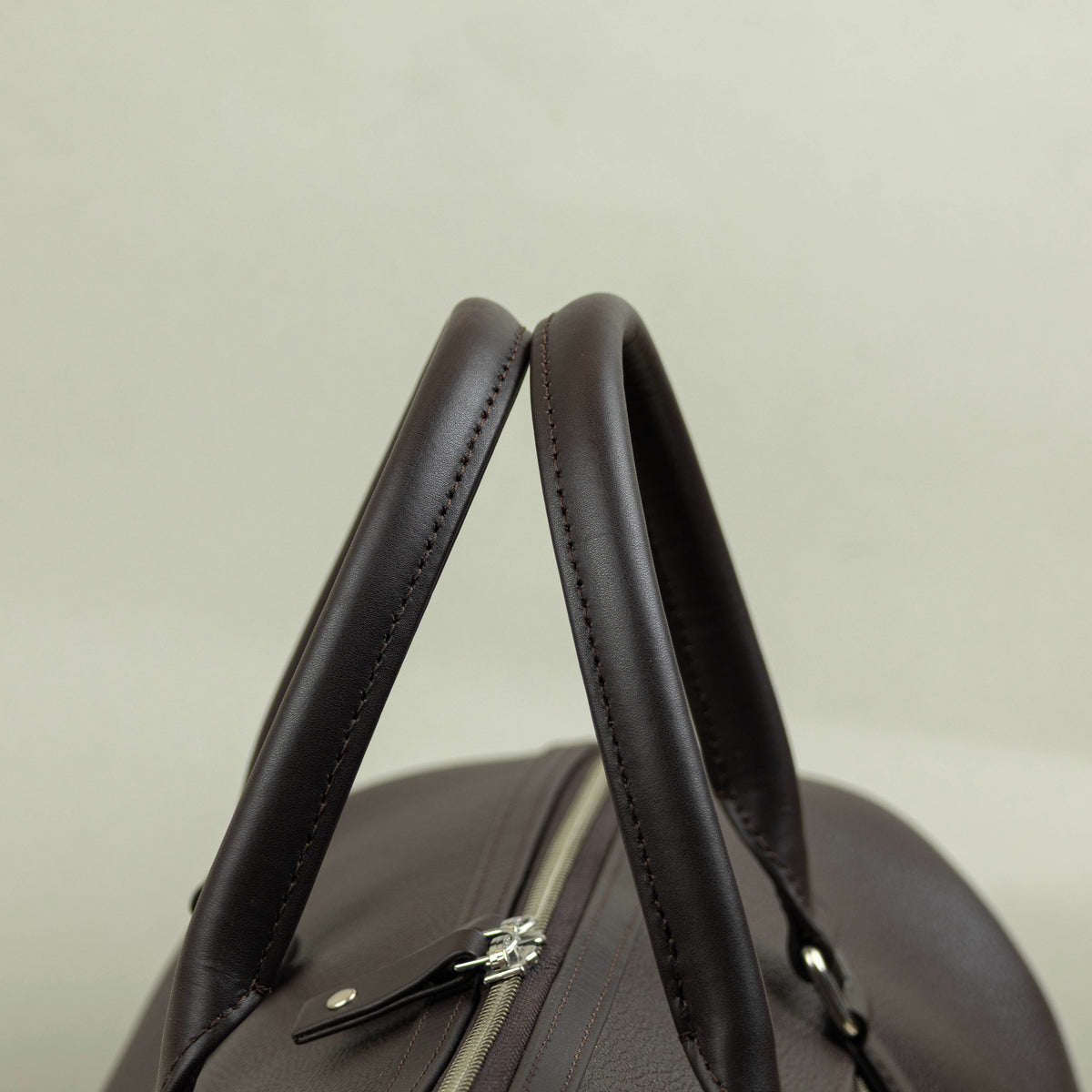 Leather Duffle Bag - Brown (v2)