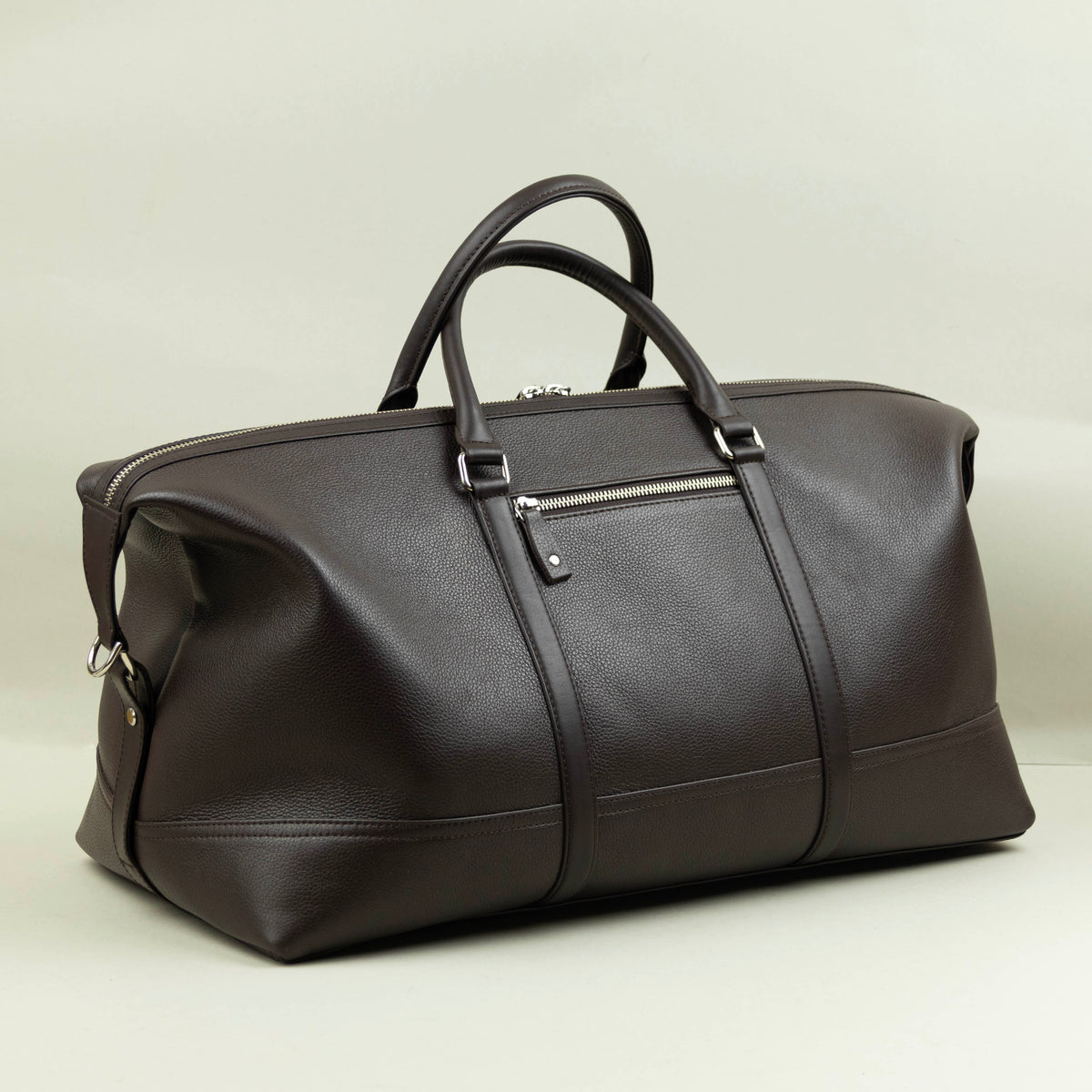 Leather Duffle Bag - Brown (v2)