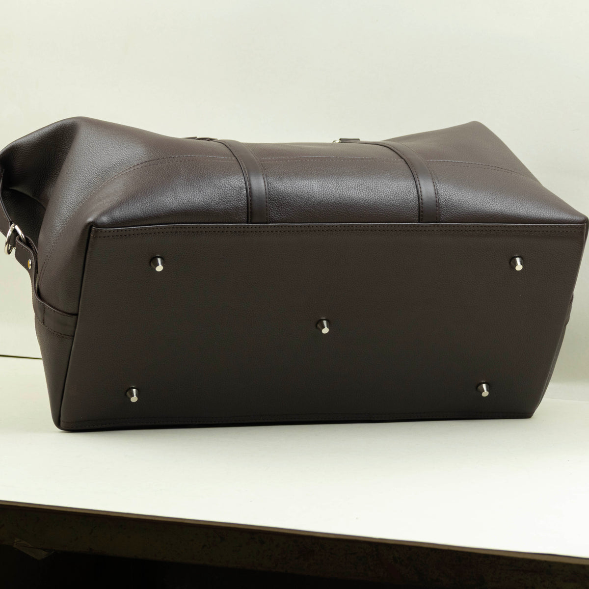 Leather Duffle Bag - Brown (v2)