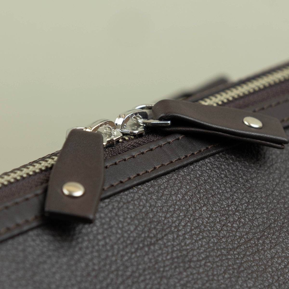 Leather Duffle Bag - Brown (v2)