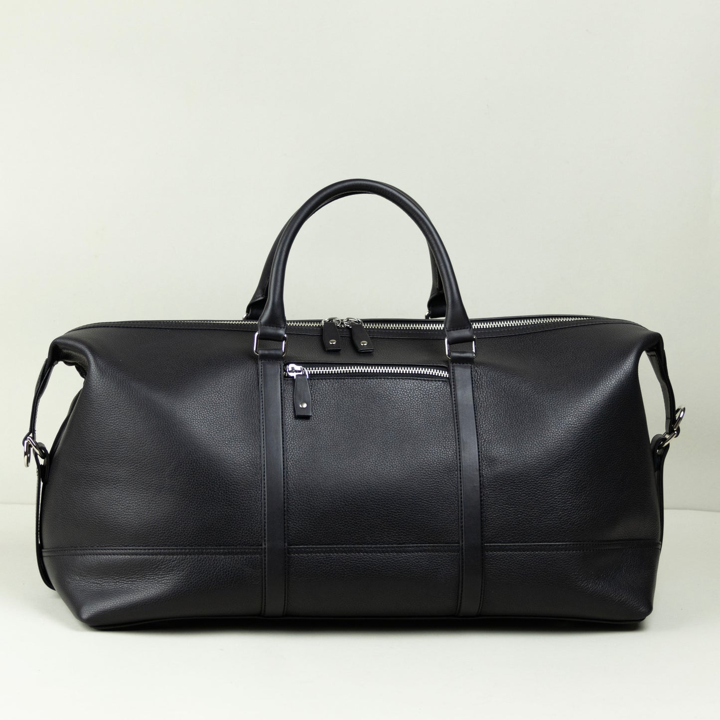 Leather Duffle Bag - Black (v2)