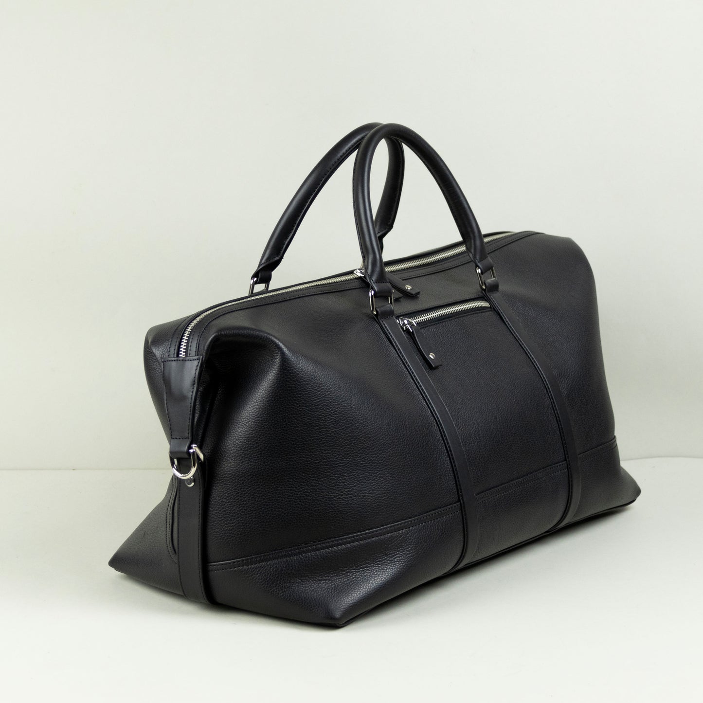 Leather Duffle Bag - Black (v2)