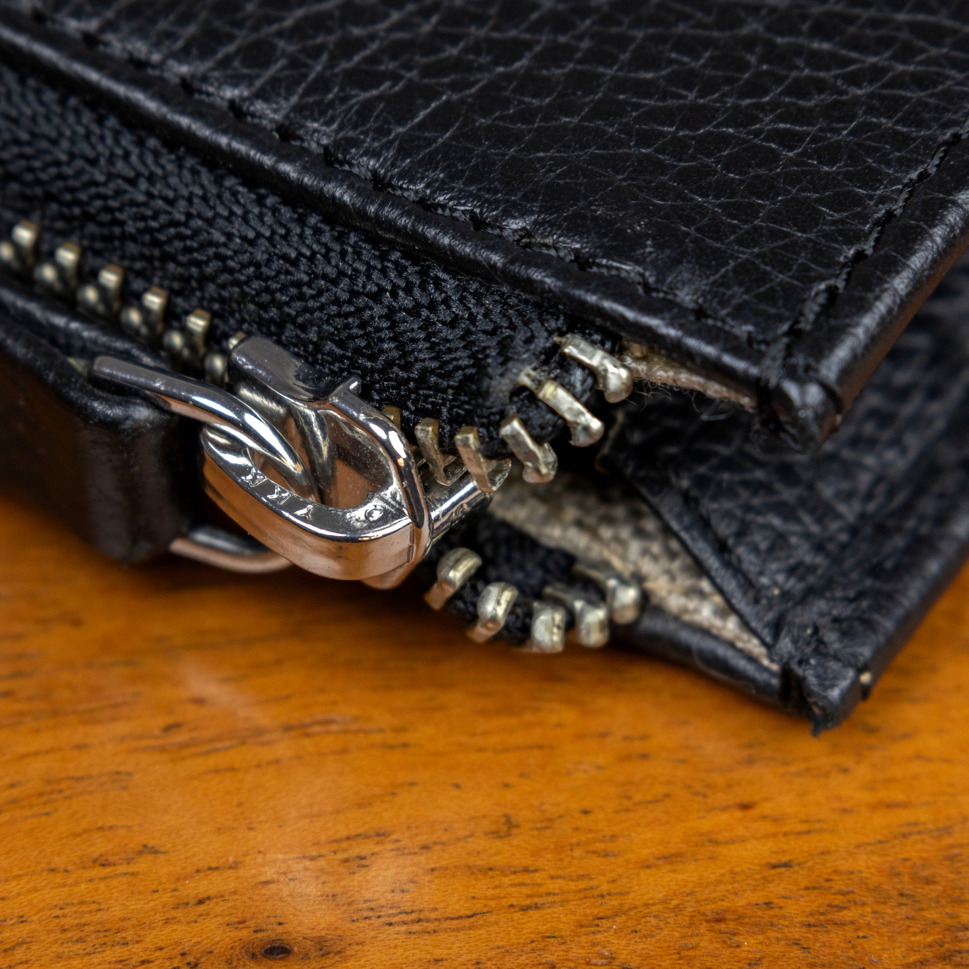 Leather iPad Case with YKK nickel plated zippers for smooth functioning and a refined look