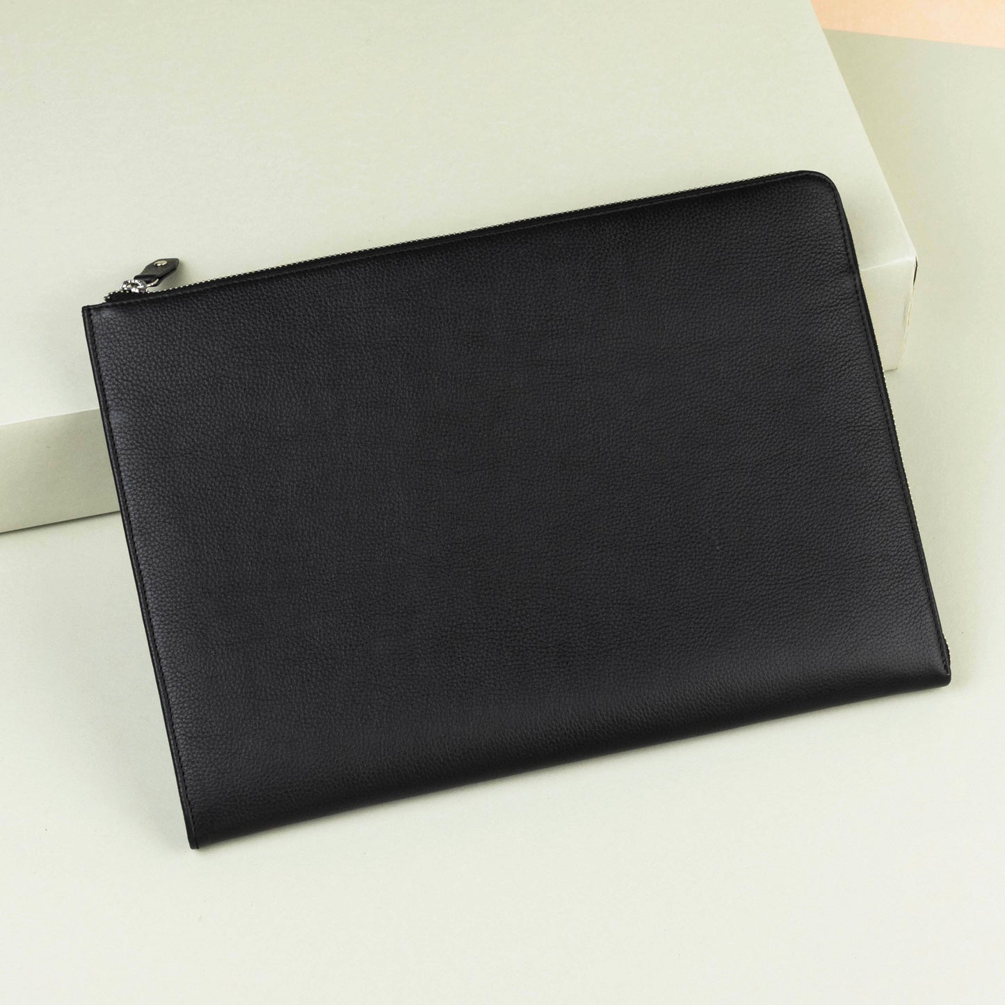 L-Zip Laptop Case in Leather