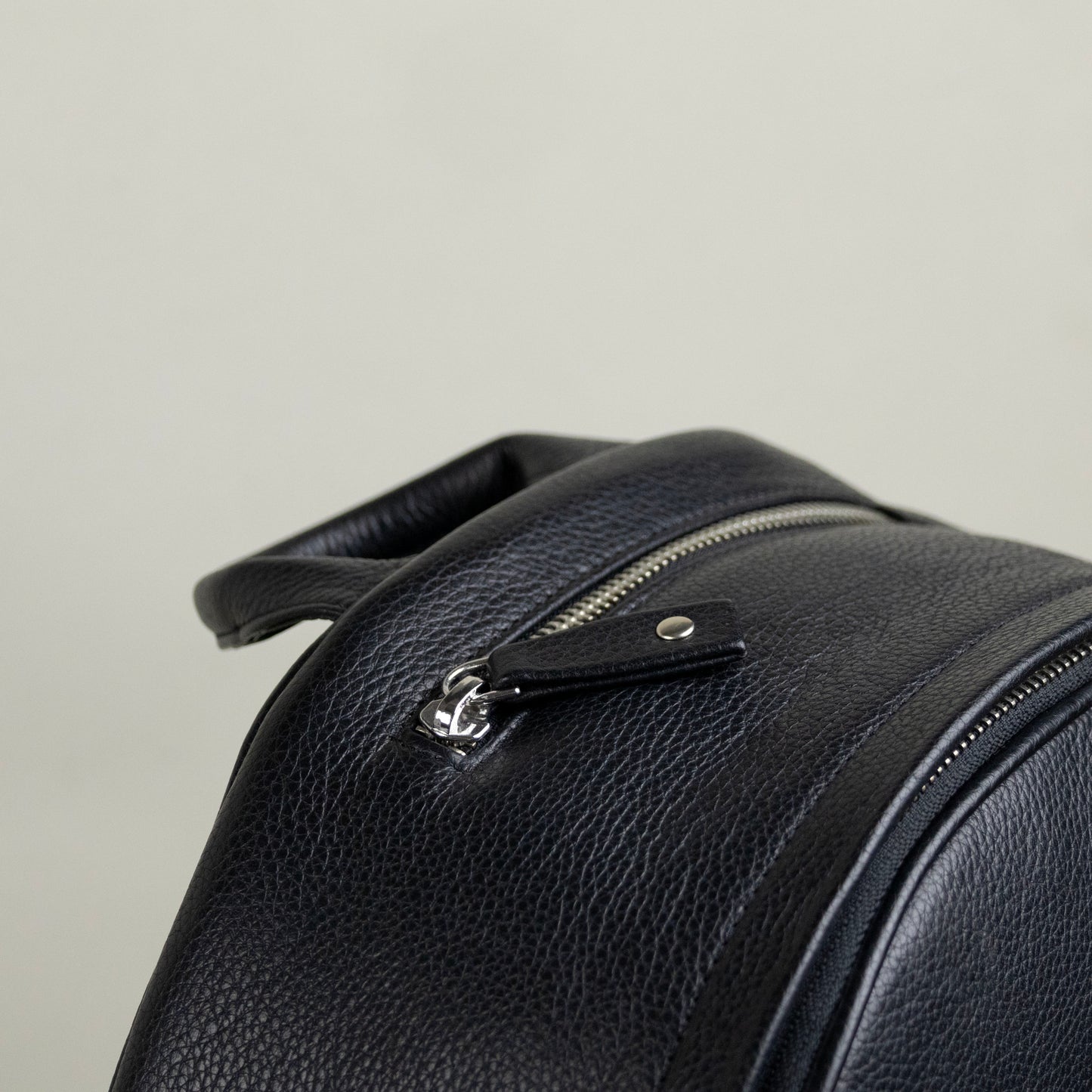 Leather Backpack Black