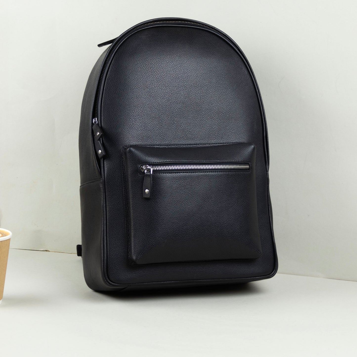 Leather Backpack Black