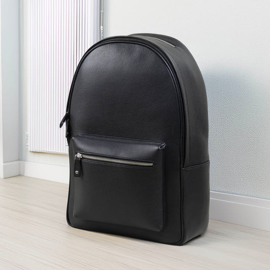 Leather Backpack Black