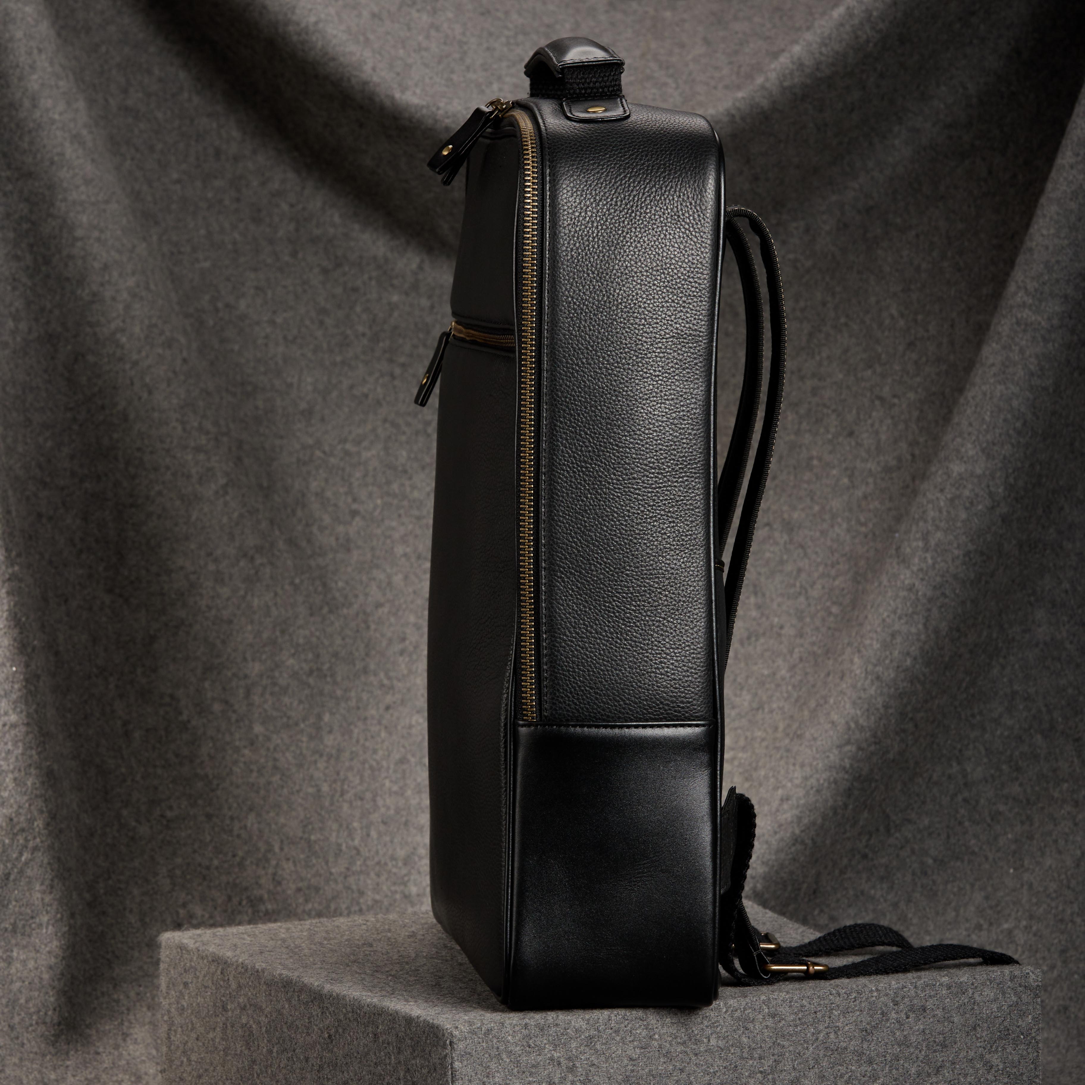 Thin on sale leather backpack