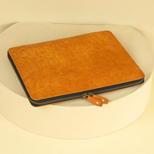 Vegetable Tanned Leather Laptop Case