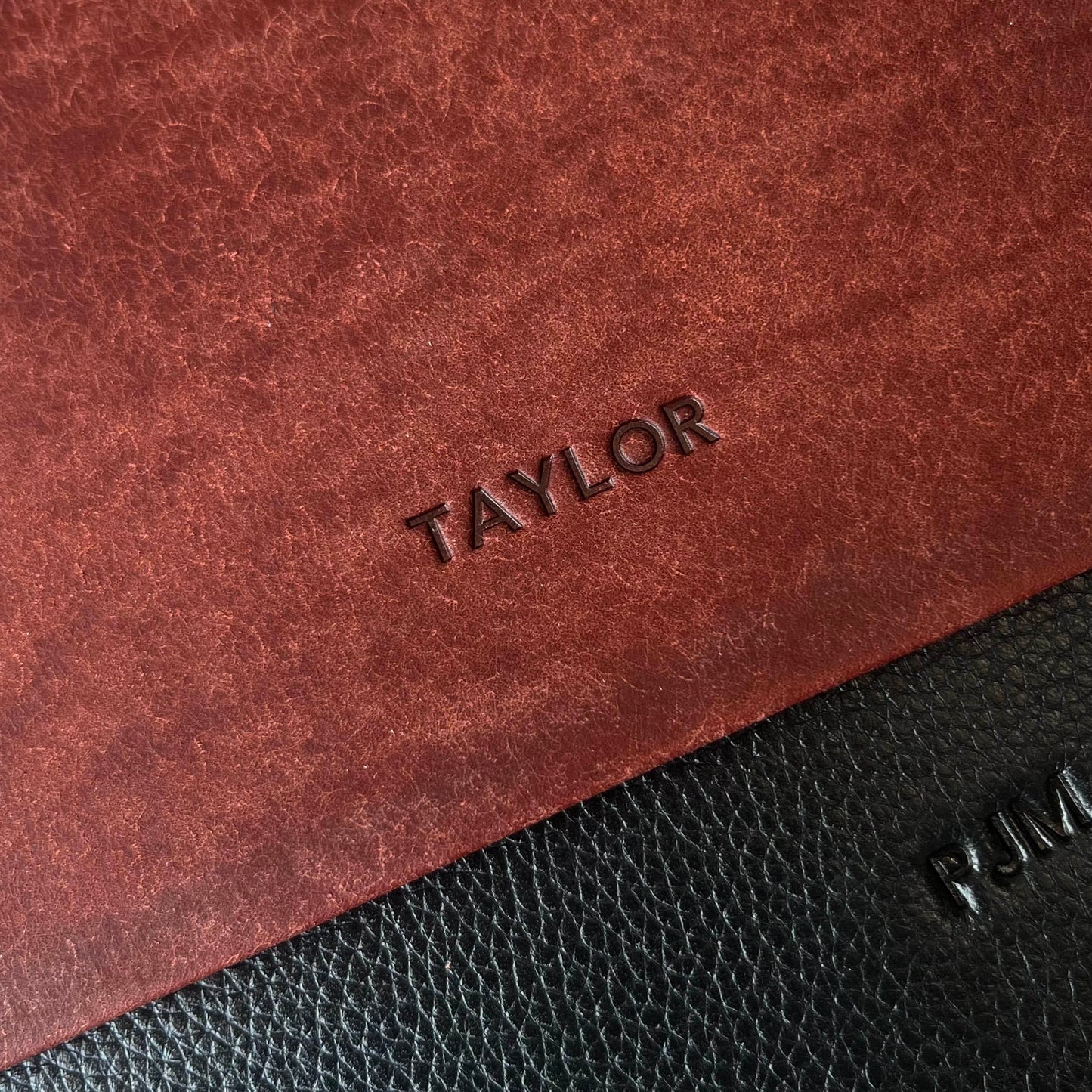 Personalize the laptop case with you initials to add a touch of warmth