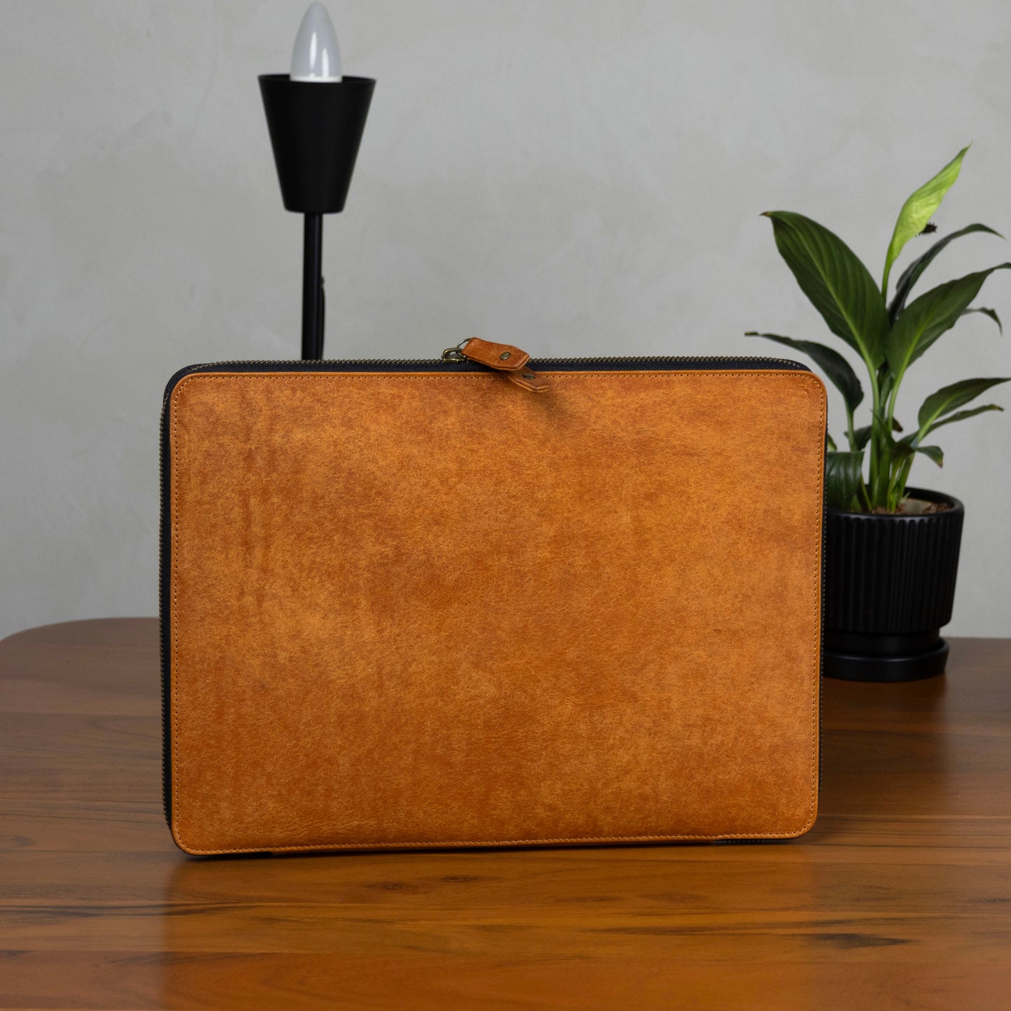 Vegetable Tanned Leather Laptop Case