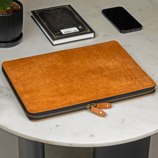 Vegetable Tanned Leather Laptop Case