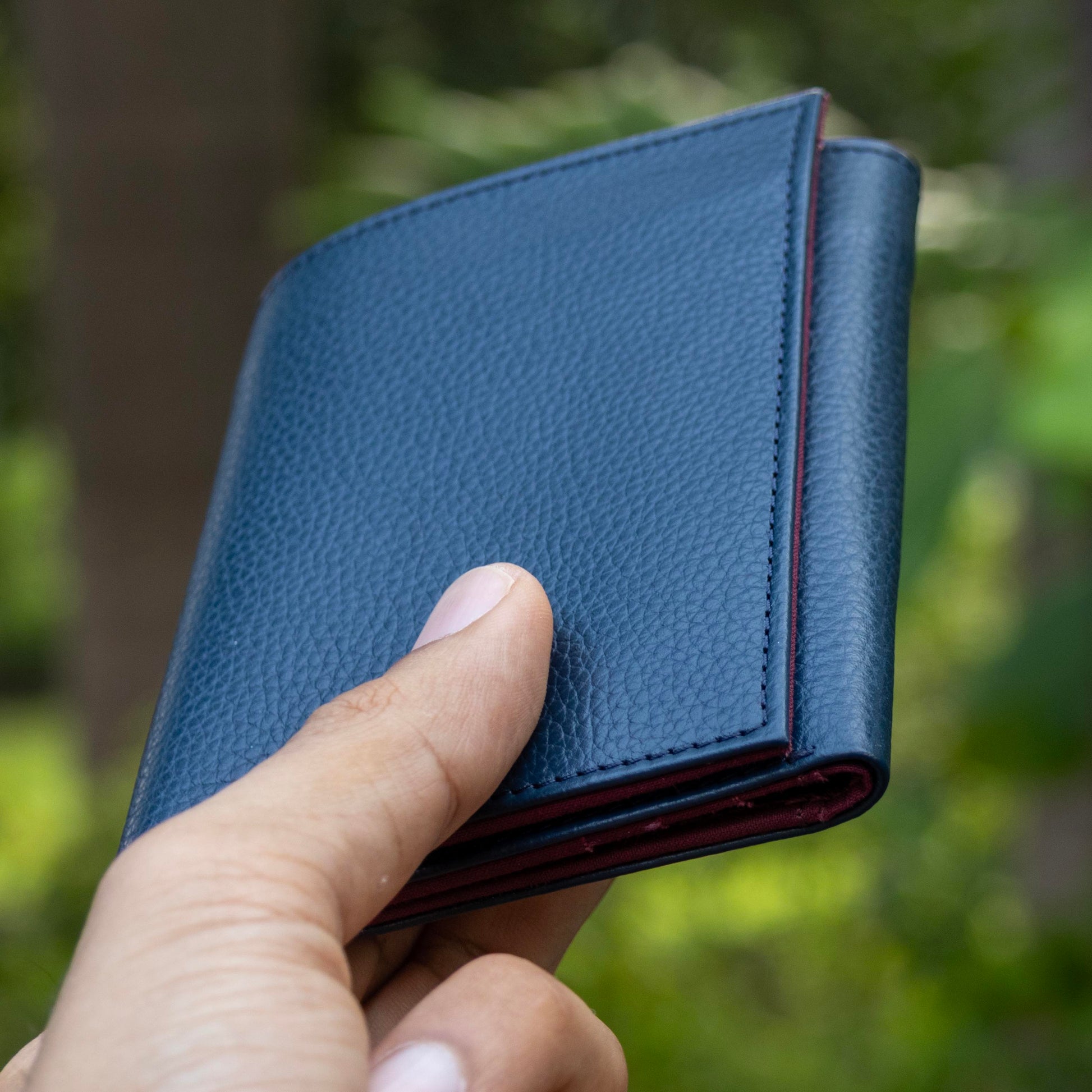 Trifold Wallet for Her Blue
