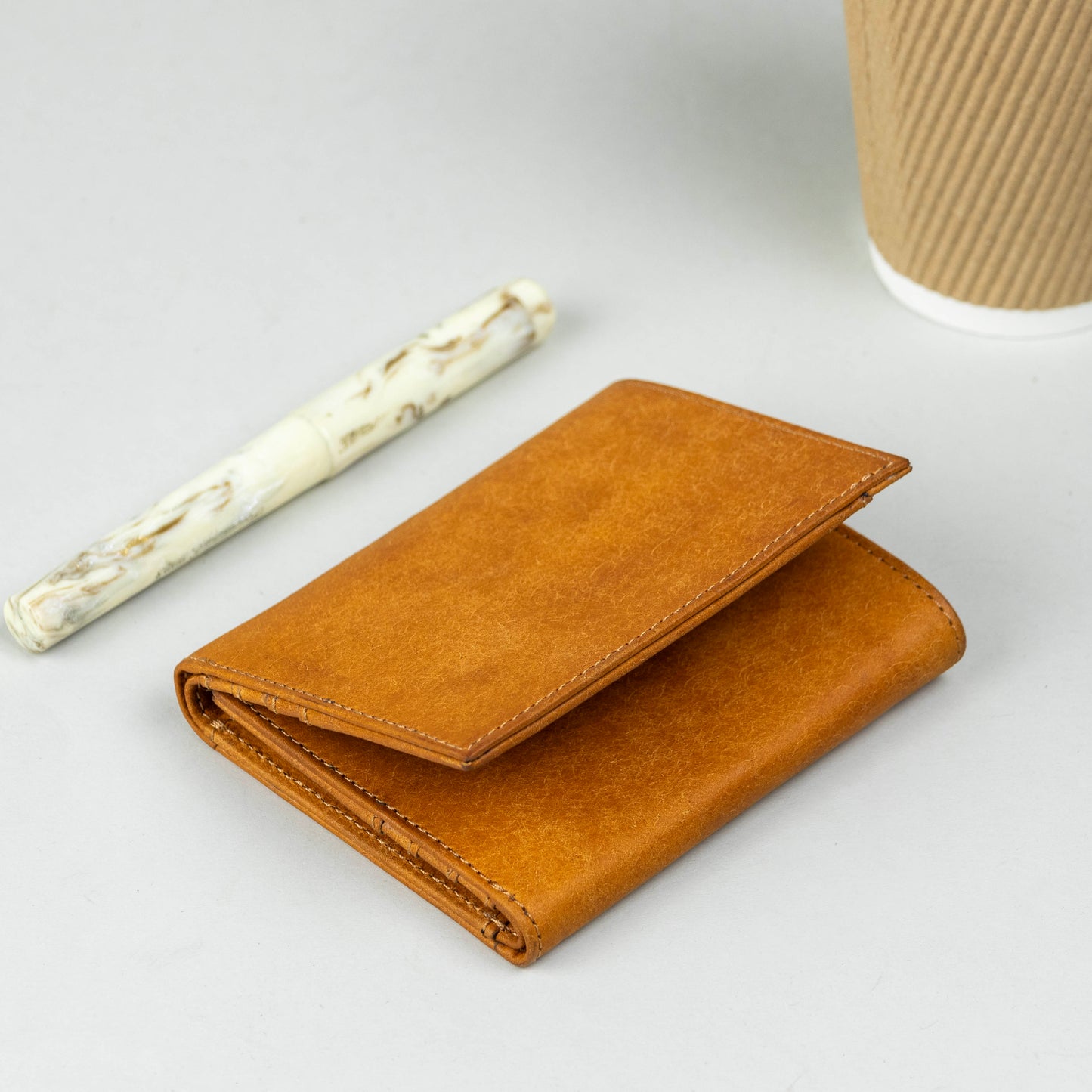 Leather Trifold Wallet - Pueblo Olmo