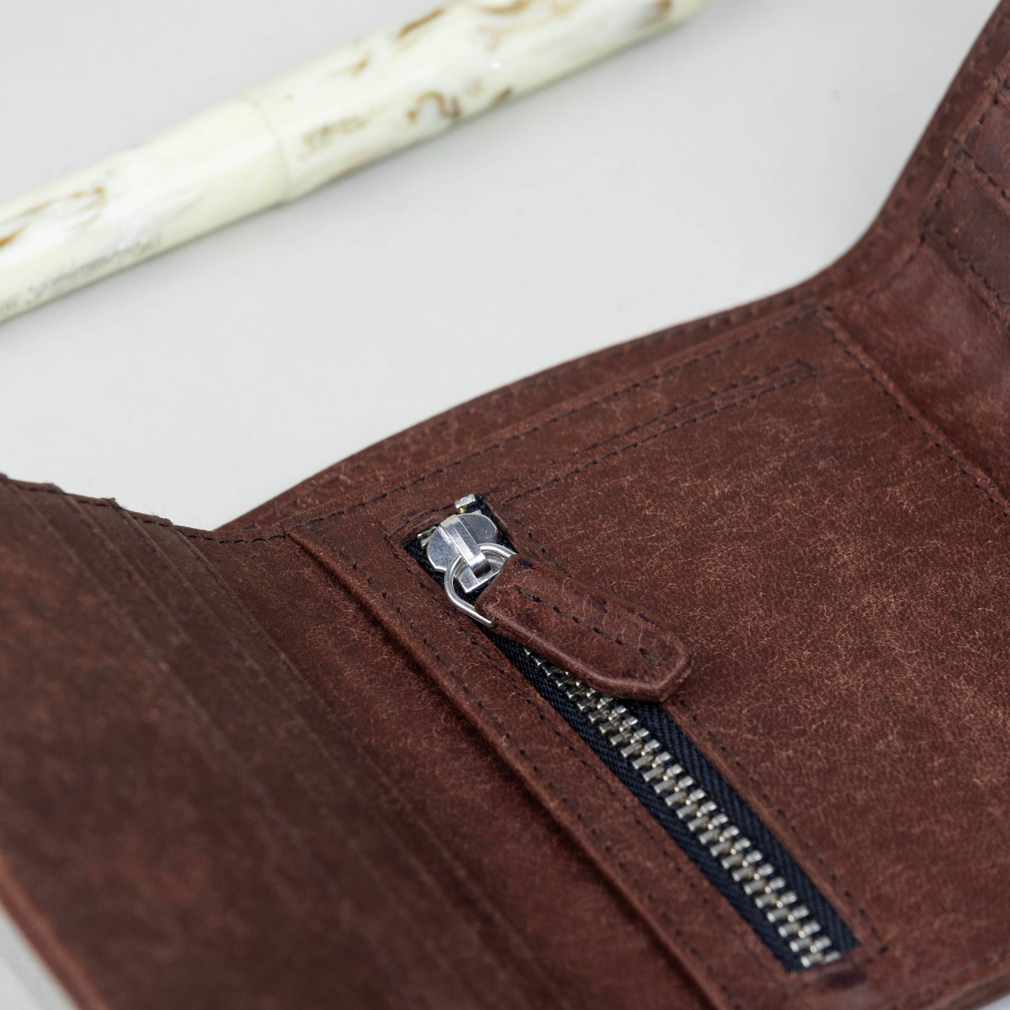 Leather Trifold Wallet - Pueblo Olmo