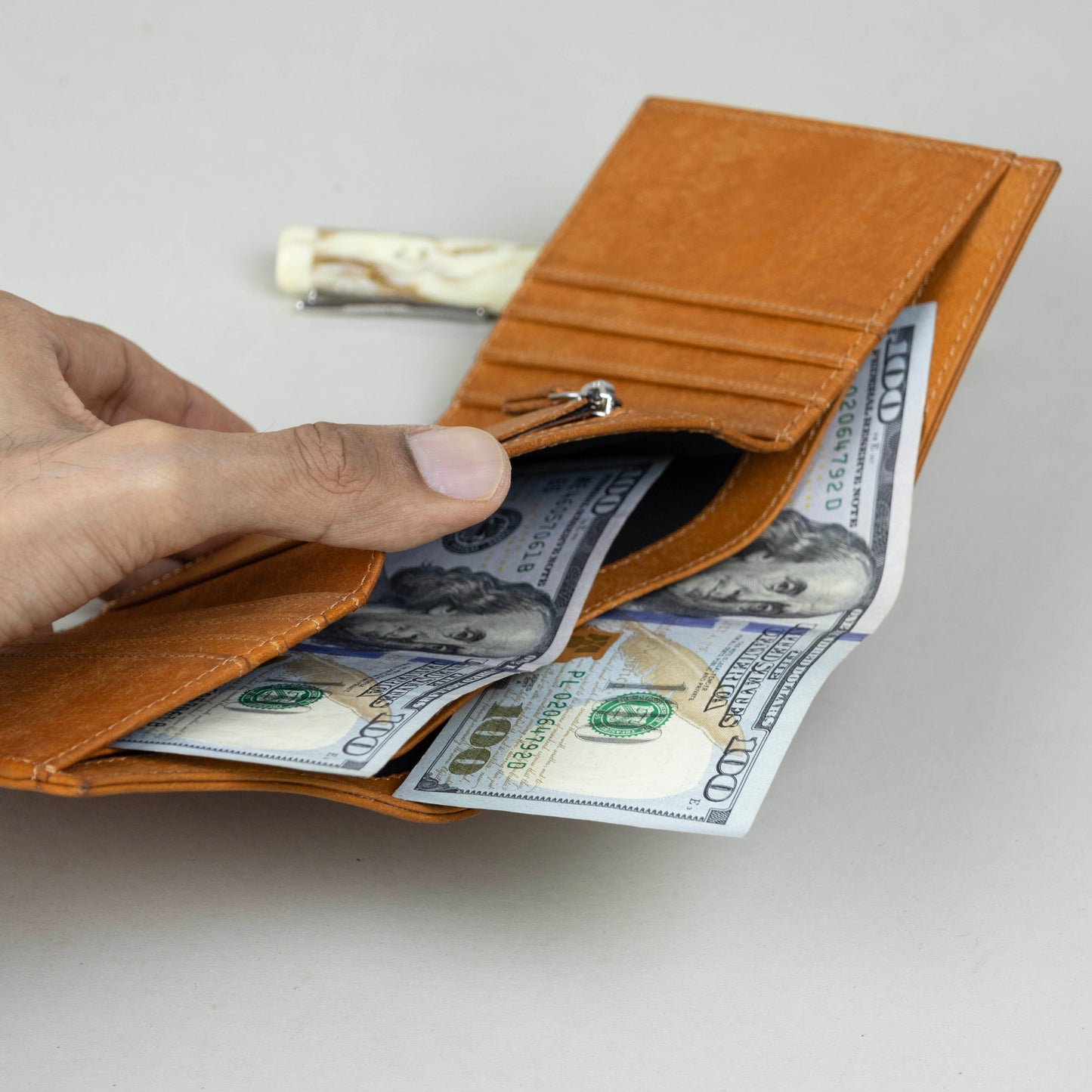 Leather Trifold Wallet - Pueblo Olmo