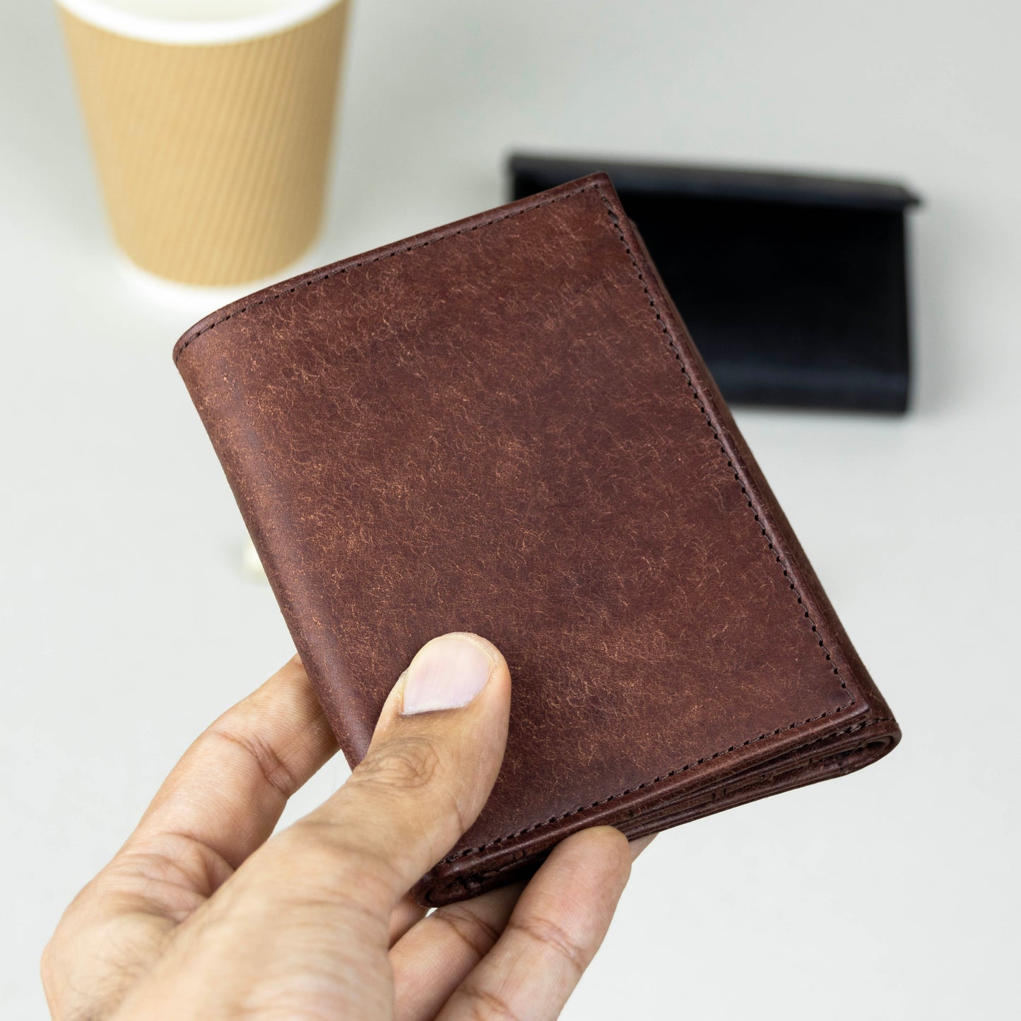 Leather Trifold Wallet - Pueblo Olmo