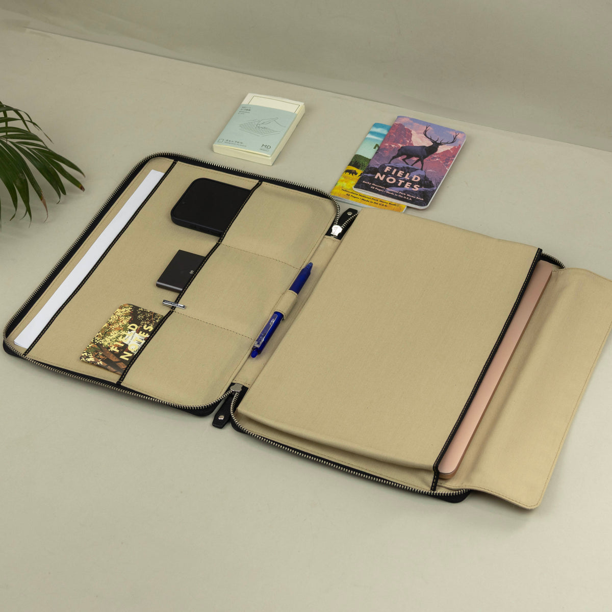 Leather Dell XPS Case – Zippered Laptop Sleeve