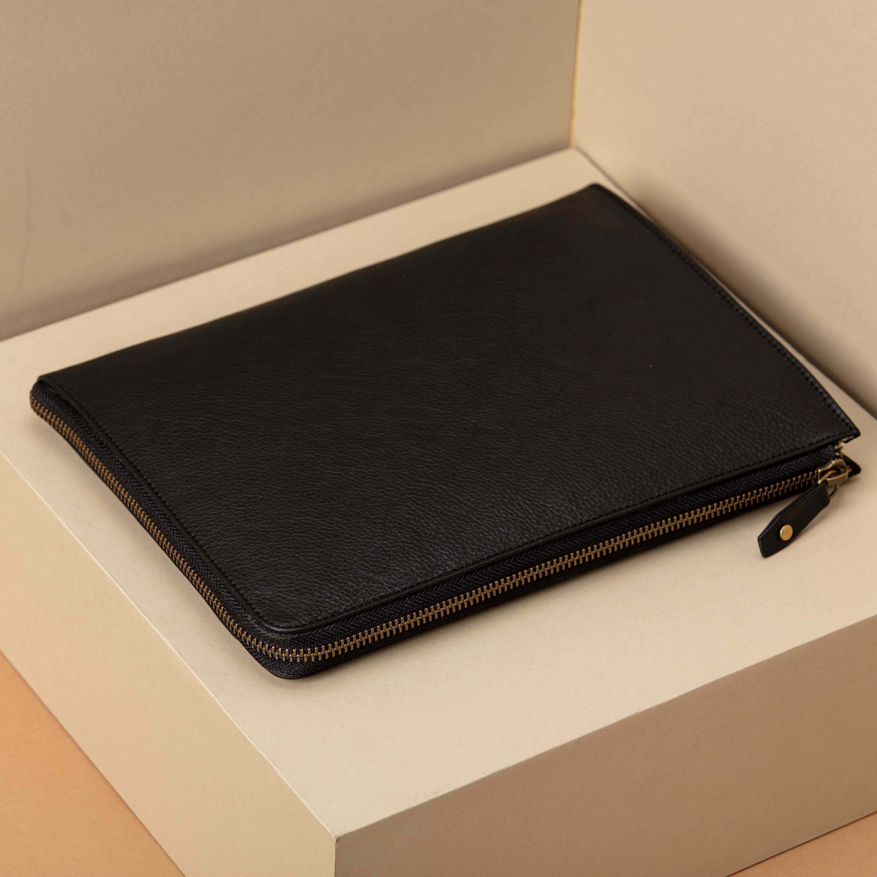 Leather Portfolio Zippered Out Of The Factory   08 